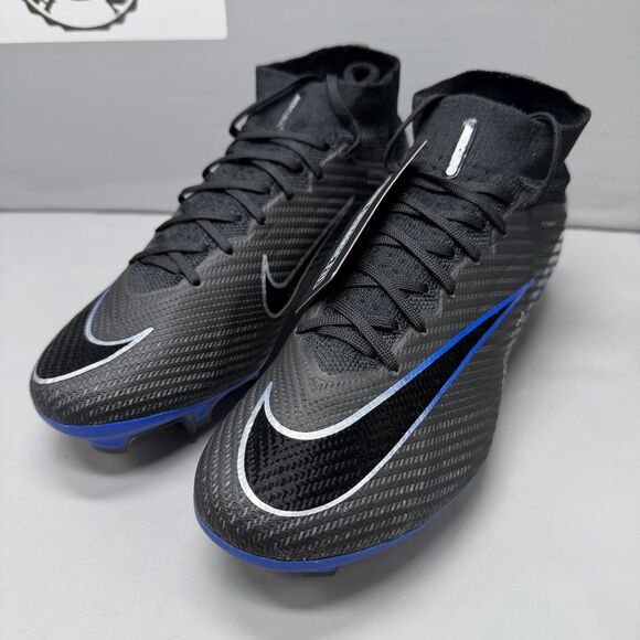 Nike Men Zoom Superfly 9 Elite FG Black Chrome Hyper Royal DJ4977-040 Size 7 NEW main image 5